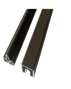Composite Fence Top/Bottom Rail Trim 1.8M Brown (Pack of 2 -Incl Fixings) 