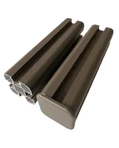 Composite Fence Post Aluminum Charcoal 1.86M  
