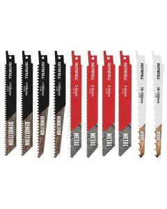 Faithfull 10 Piece Sabre Saw Blade Set