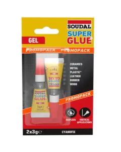 Soudal Super Glue Gel - 3g & 3g