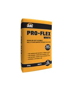 Arc Proflex Flexible Tile Adhesive - 20kg White - ORANGE Bag