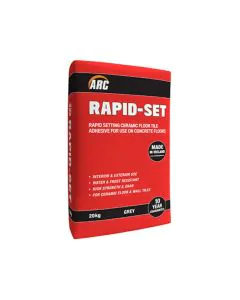 Arc Rapid Set Floor Tile Adhesive - 20kg Grey - RED Bag