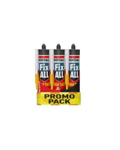 Soudal Fix All High Tack White 290ml - TRIPLE PACK