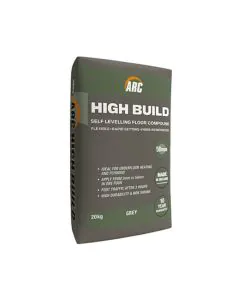 Arc Highbuild Self Levelling Floor Compound - 20KG - up to 50mm - GREY Bag