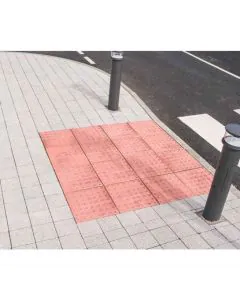 KILSARAN TACTILE PAVING SLAB 400X400X50MM RED EACH (6.25 PIECES PER M2)