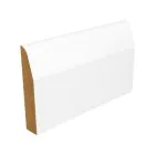 144mm x 18mm MDF Primed Chamfered and Rounded Skirting (5.49m)
