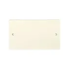 2 Gang Blank Plate - White