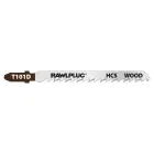 Rawlplug Coarse Jigsaw Blade for Wood Cutting - 5 pcs.