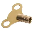 Radiator Vent Key Clock Type - Brass
