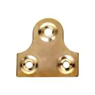 Glass/Mirror Plates 30mm Brassed (Pack of 4)