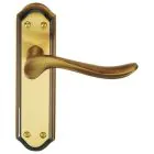 Lytham Lock Door Handle - Florentine Bronze