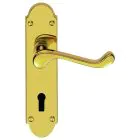 Oakley Door Handle - Brass