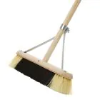 Stage Broom  24 Black/White with Handle and Stay