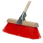 Synthetic Yard Brush No. 8  with Handle & Clamp