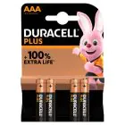 Duracell Plus Alkaline Batteries - AAA / 4 pk.