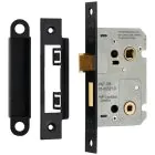 Eurospec Easi-T Residential and Bathroom Lock - 63 mm / Matt Black