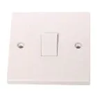 1 Gang 1 Way Switch - White