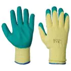 Standard Latex Grip Glove - L / Green