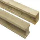 Timber H Post 100 x 100mm x 2.4m Treated