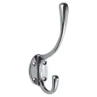 Hat & Coat Hook Chrome (Pair)