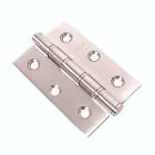 Butt Hinge 1/2 Hour Fire Rated 100x75x2.5/3.0mm Satin Stainless Steel (Pair)