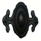 Cabinet Knob & Backplate Black