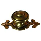 Cabinet Knob & Backplate Bronze