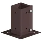 Metpost Post Anchor Bolt Down Swift Clamp - 100 mm x 100 mm / Epoxy Brown