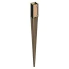 Post Anchor Spike 75 x 75 x 600mm Swiftclamp E Brown