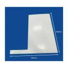 Freefoam Ogee Gable End Box 600mmx690mm - White (sold as a pair)