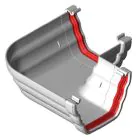 Freeflow Ogee Gutter Angle 90 Degree - White
