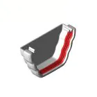 Freeflow Ogee Gutter Universal Stopend - White 