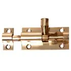 Barrel Bolt 75mm Brass