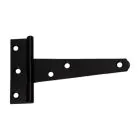 Light Tee Hinge 200mm Japanned Black (pair)