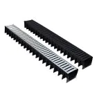 Polypropylene Channel Drain incl A15 Heelsafe Galvanised Grating - 1m 