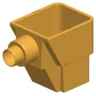 JFC Road Gully incl  4 / 6 Inch Outlet PVC - Brown