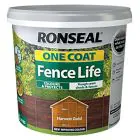 Ronseal One Coat Fence Life Fence Paint - 5 L / Harvest Gold