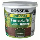 Ronseal One Coat Fence Life Fence Paint - 5 L / Forest Green