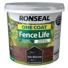 Ronseal One Coat Fence Life Fence Paint - 5 L / Tudor Black