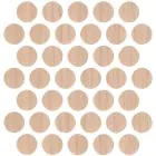 Self Adhesive Screw Caps Light Oak (100)