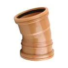 Sewer Bend 15 Degree Double Socket - 110mm