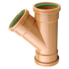 Sewer Y 45 degree Double Socket 160mm