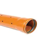 Socketed Sewer Pipe 110mm x 6m Perforated