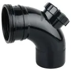 Black Soil Access Bend 90 Degree Single Socket - 110mm