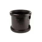Black Soil Double Socket Coupler - 110mm 