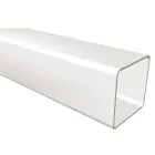 Freeflow Square Downpipe 65mm 4m - White