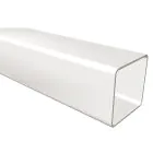 Freeflow Square Downpipe 65mm 2.75m - White