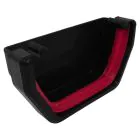Freeflow Square Gutter External Stopend - Black
