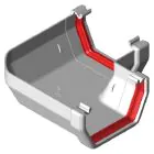 Freeflow Square Gutter Angle 90 Degree - White