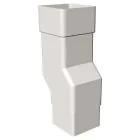Freeflow Square Downpipe Mini Offset - White